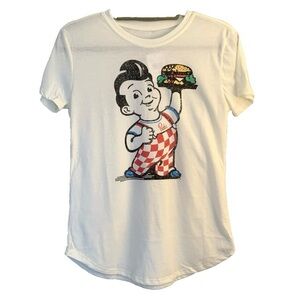 NWT American Roadtrip Bob’s Big Boy Graphic T-Shirt Retro Americana Women’s Sz S